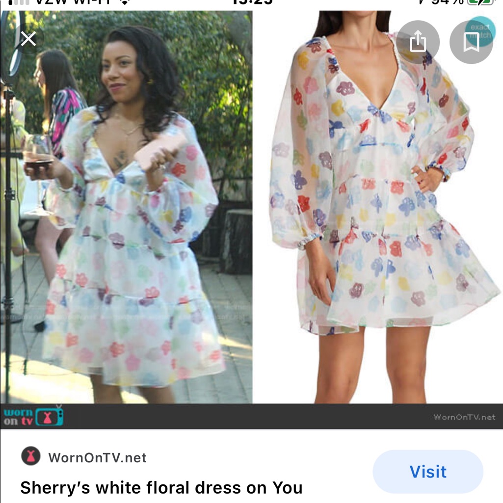 Sherrys White Floral Dress From The Show “You”